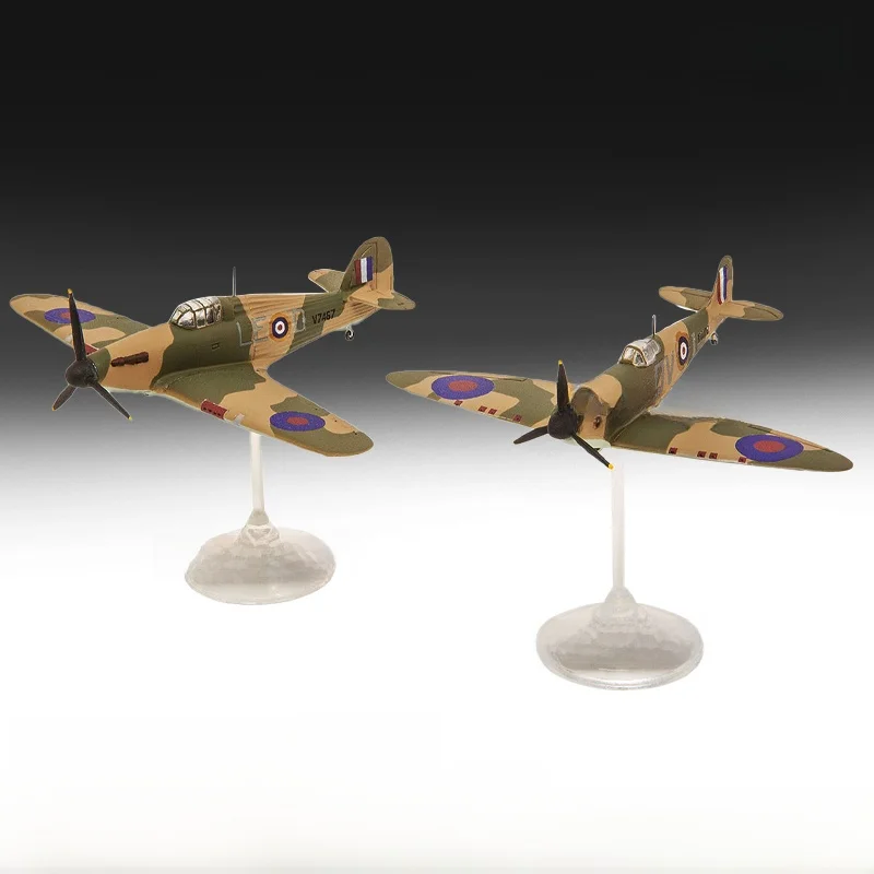 スピットファイア Mk.Ia と ハリケーン Mk.I のダブルモデル（セットアップ対応）：航模愛好家が選ぶ1:144スケールの高精度拼装モデル