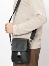 真皮製 男性用スリングバッグ【カジュアル・スタイ  リッシュ・小型】