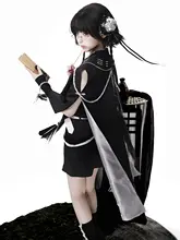 国風ロリータデザインの外衣と短パン【女性用・上着・ショートパンツ・セットアップ対応】