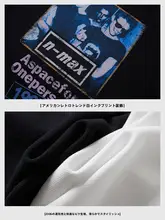 Tシャツ 半袖 メンズ 大きいサイズ バックプリント カラーブロック 鹿の子編み 通気性 アメカジ 夏 「NMAX」