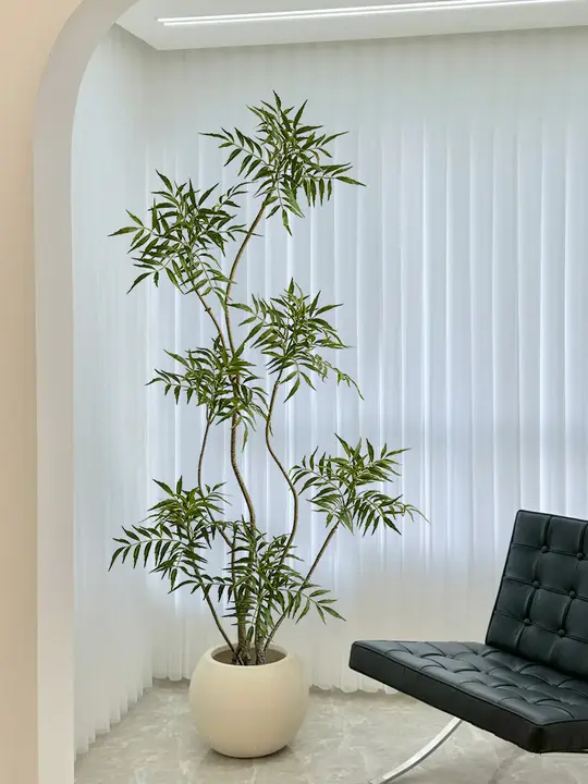 大型リアルな造花グリーン植物【インテリア用・高級感あるデザイン・リビング用】