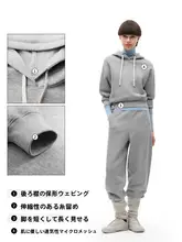 Bananain フード付き ゆったりシルエットの女性用トレーナー【オールシーズン対応】
