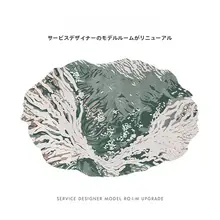 高級デザインの手作り異形ラグマット【リビング用・グリーン・不規則デザイン】