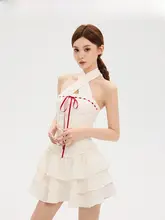 ネックレス ワンピース ケーキスカート セクシー エレガント デートに最適