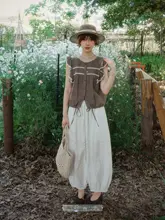 綿100%のストラップレスブラウス【皺加工・防滑・ランタンパンツ・女性用】（セットアップ対応）