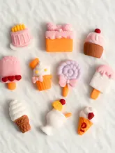 アイスクリーム型 チョコレートモールド【ハート形・ドーナツ・ポップキャンディ・フリル付き】