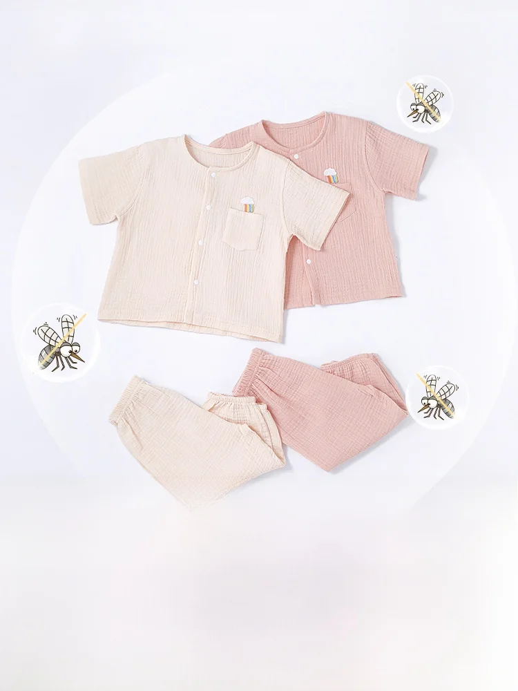 1歳誕生日の祖父母に贈る服は？夏用のしわ加工ガーゼセットがおすすめの理由
