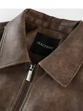 ファッション PUレザーコート【洗い加工風・春用・レディース】