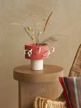 ハンドメイド陶器製 花瓶【ユニークデザイン・インテリア装飾用】