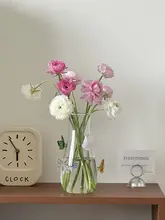 フラワーベース ガラス ハンドメイド インスタ映え インテリア オブジェ 上品 デザイナーズ リビング 生け花