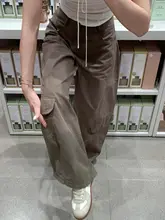 ハイウエスト軍用グリーンワイドパンツ【極上の柔らかさ・多ポケット・フィット】（セットアップ対応）