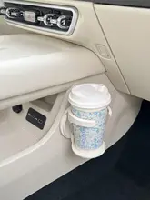 車用飲料ホルダー【固定式・多機能・ティーカップ用・灰皿付き】