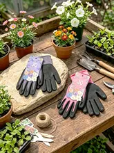 防水・防汚！ガーデニング用手袋【刺し傷防止・花の植え付けに最適】