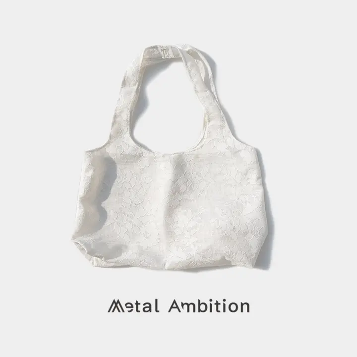 トートバッグ ショルダーバッグ レディース レース 軽量 着回し「Metal Ambition」