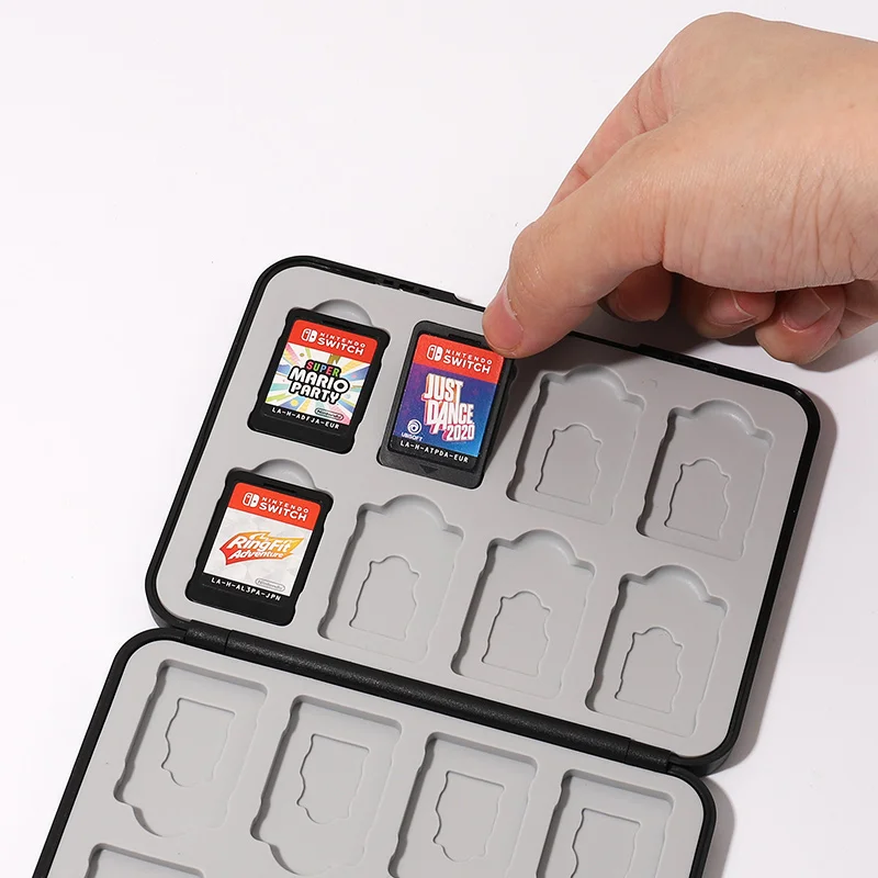 スイッチ箱 ピンクデザイン 16カード収納：磁気吸着タイプのゲームカードケースの実用性と使い方
