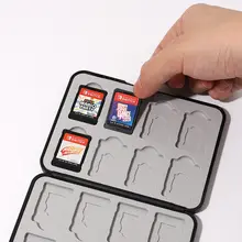 和風猫デザインのゲームカードケース【ピンク・スイッチ用・磁気吸着・１６カード収納】