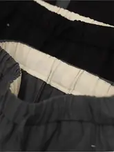 高級感のある通勤用バナナパンツ【フィット・ウエストゴム・ワイドレッグ】（セットアップ対応）