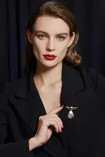 印象派デザインのブローチ【小型豪華・衣服アクセサリー・教師の日ギフト】
