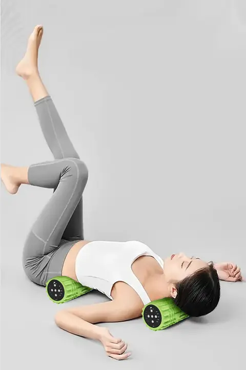 電動フォームローラー【筋膜リリース・振動機能・フィットネス用】