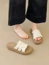 厚底のリストラクションサンダル【女性用・夏用・美しいデザイン・スカートに最適】（セットアップ対応）