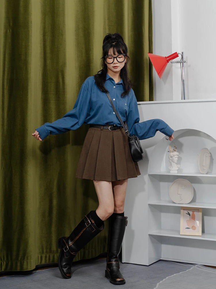 高腰プリーツスカートの着丈はどのように測るのか？実際のサイズガイドと使い分けを解説