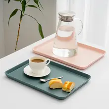 トレイ 家庭用 ティーカップ 水カップ 長方形 フルーツ プレート