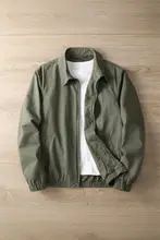 ヴィンテージ風ダブルレイヤークラシックジャケット【メンズ・翻領・秋冬用・水洗い仕上げ】