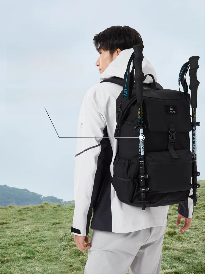 軽量カーボンファイバー製 登山杖【折りたたみ式・アウトドア用】