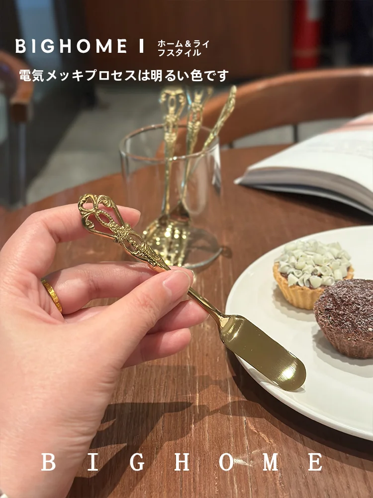 304ステンレス製デザートスプーンセット：カトラリー斜め設計の使い勝手と実際の食事シーン