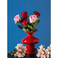 青瓷製 玉壺春瓶 花瓶【玄関飾り・アートデザイン】