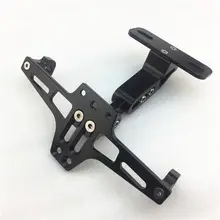 バイク用調整可能ナンバープレートホルダー【CNCアルミ合金・ライト付き】
