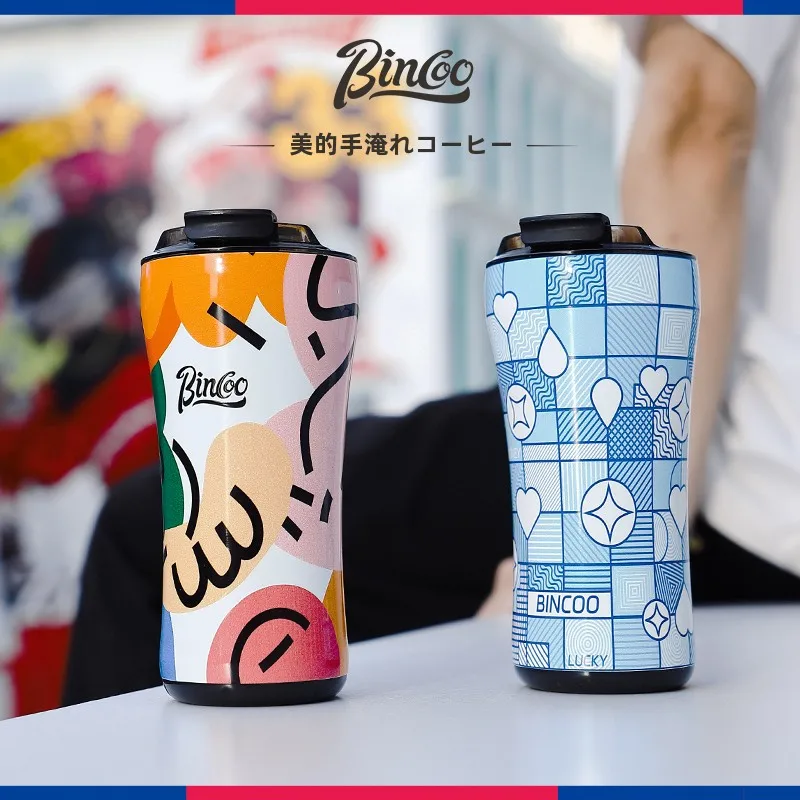 Bincoo ステンレス鋼保温カップ：陶器内蔵による実用的な保温保冷性能と持ち運びのバランス
