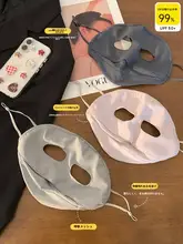 アイスシルク フルフェイス 日焼け止めマスク 女性用 夏用 3D 立体