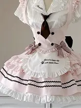 可愛らしい学院風レイヤードブラウス【フリルデザイン・ピンク・ロリータスタイル】