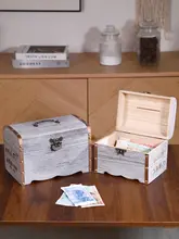 木製貯金箱【小学生用・出入り口なし・家庭用・貯蓄対応】