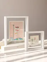両面透明フォトフレーム【DIY小画框・書道飾り・ガラス圧花・写真展示用】