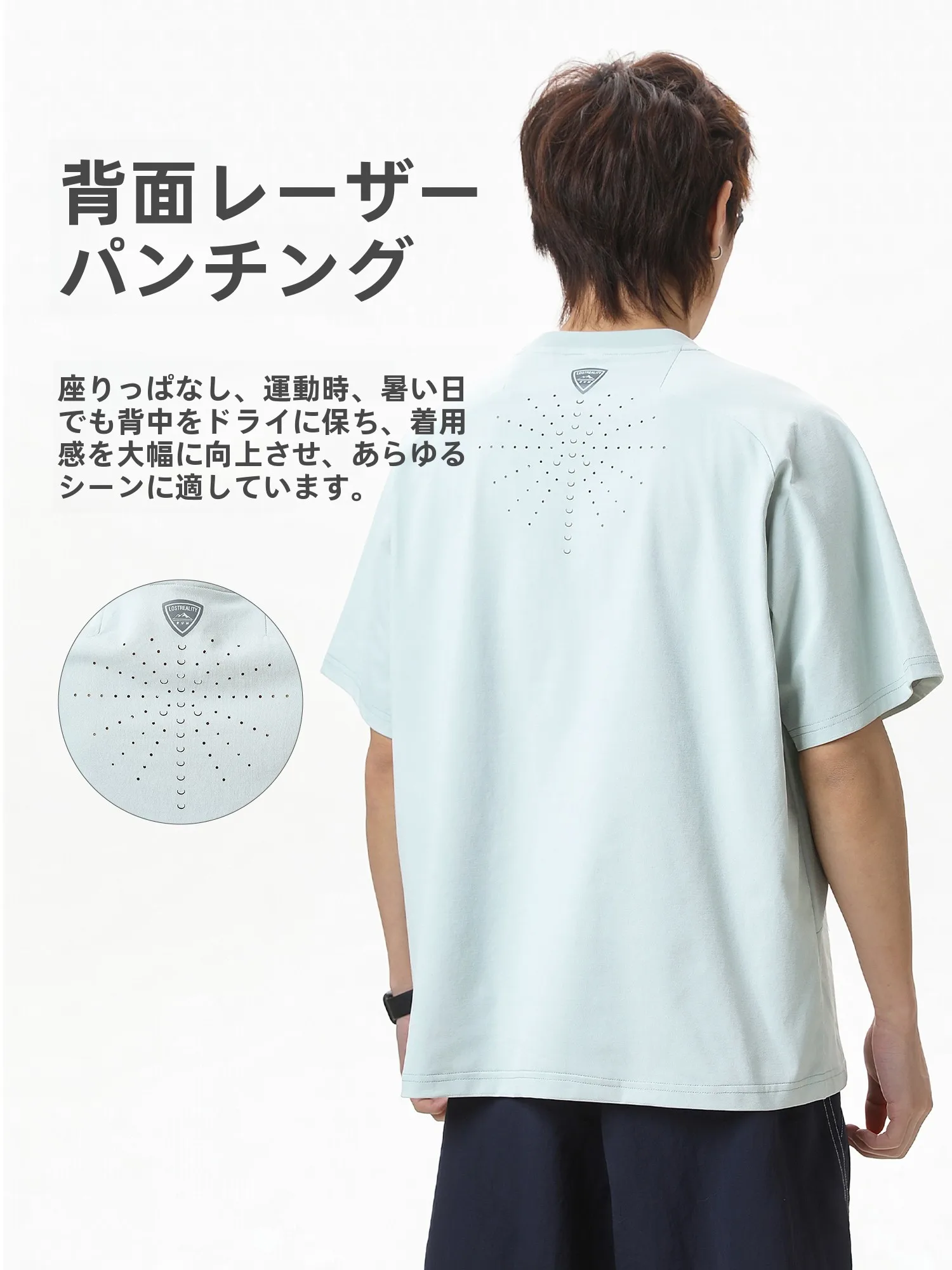 上半身汗かきの選定基準：Warrior/回力極上の柔らかさ夏用吸湿速乾半袖Tシャツ