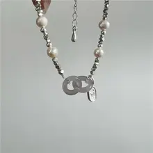 Cofina 和田玉と純銀のパール付きブレスレット【クールデザイン・軽やかさ】