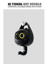 黒猫 フック 可愛い 穴なし 壁掛け 目が動く