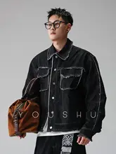 アメリカンスタイル デニムジャケットとパンツのセットアップ【毛羽立ち加工・秋用】（セットアップ対応）