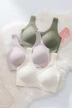 極上の柔らかさ！ノンワイヤーのスポーツブラ【大きいサイズ・背中開き・薄手】