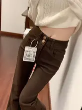 カラフルな微喇デザインのデニムパンツ【高腰・ルーズフィット・春夏向け】