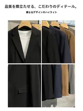 男性用カジュアルスーツジャケット【ビジネス向け・スリムフィット・結婚式・上着】