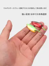 昆虫風ルアー【鮮やかなスプーンタイプ・単フック・多用途】
