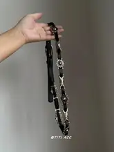 ヴィンテージ風彫刻デザインベルト【高級感・ファッション・カジュアルなデニム用アクセサリー】