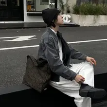 トートバッグ ユニセックス 帆布 大容量 ショルダー 手提げ ヴィンテージ ストリート ルーズ