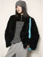 オーストラリアウールのストライプニットセーター【半開襟・冬用・保温性・高級感】