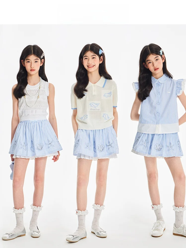 夏の子ども服に何を選ぶべき？海洋デザインスカートがもたらす、心地よい一瞬とは