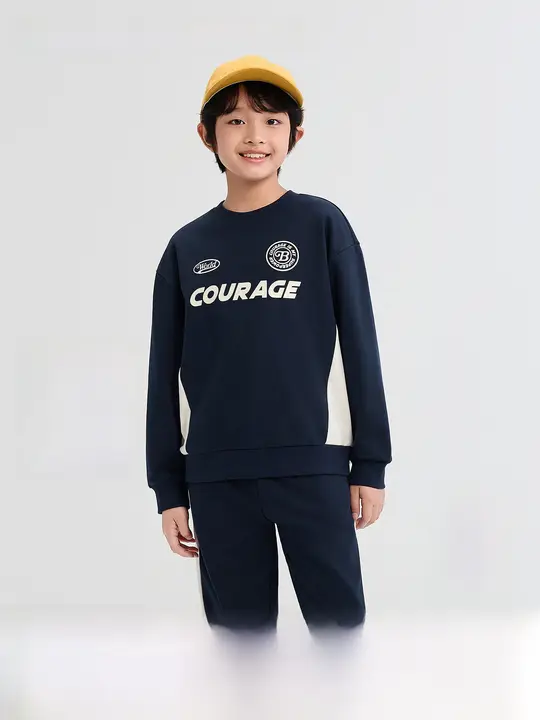 男の子用子供服 長袖カジュアルパーカーとパンツ【春夏用・学校・運動向け】（セットアップ対応）