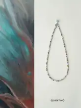 インポートチェコビーズ使用の天然淡水パールネックレス【女性用・デコルテラインに映えるデザイン】